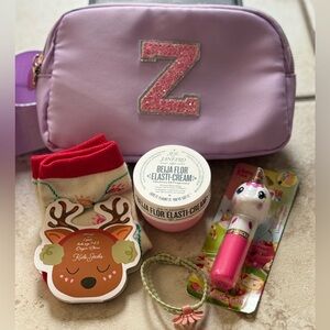 Kids Accessories Gift Bundle | Initial Z Bag | Sol de Janeiro| Lip Smacker | NEW
